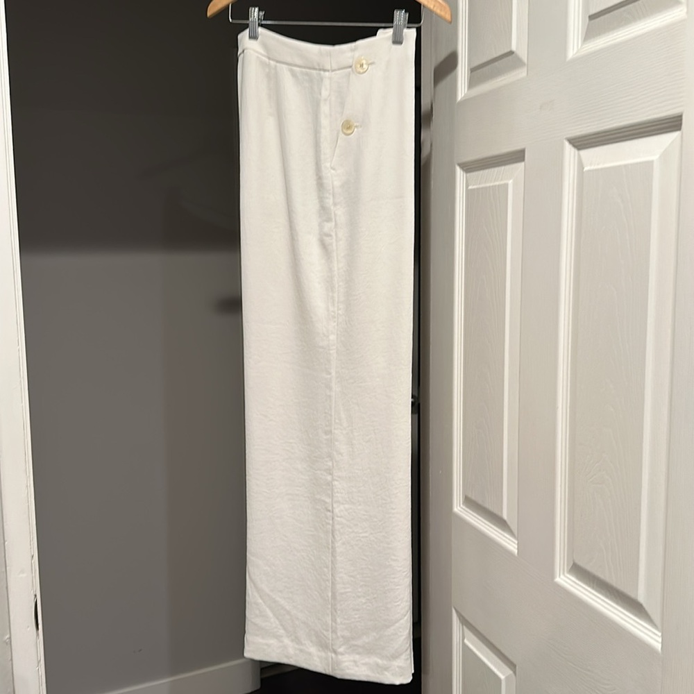J Crew cream wide leg sailor style trousers - Picture 5 of 8